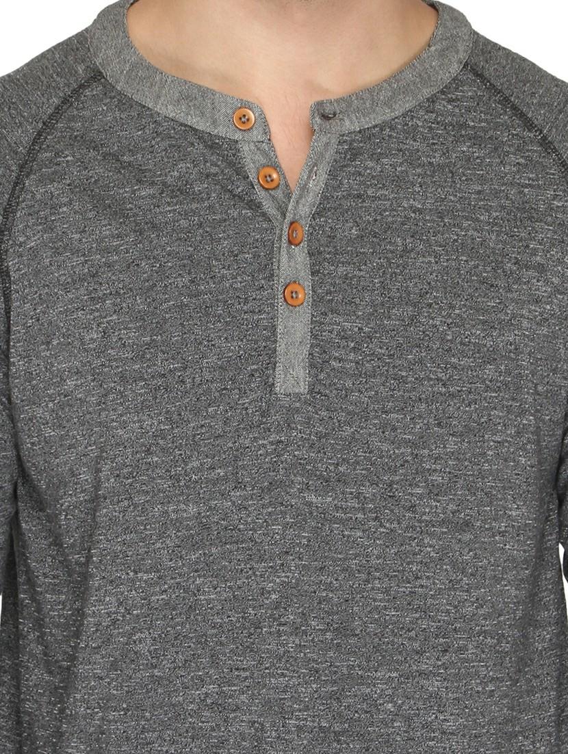 grey cotton raglan t-shirt - 14888857 - Zoom Image - 4