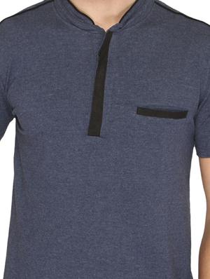 navy blue cotton pocket t-shirt - 14888871 - Standard Image - 4