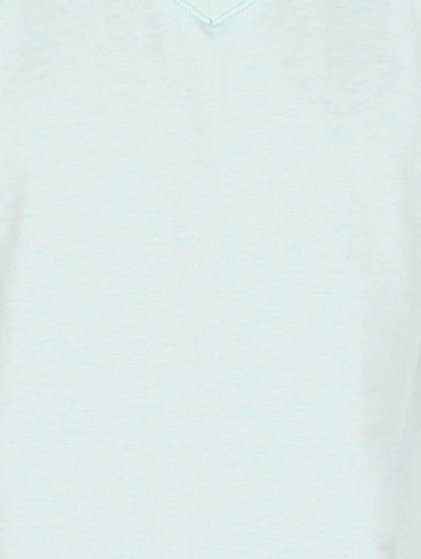 light blue cotton t-shirt - 14888918 - Zoom Image - 4