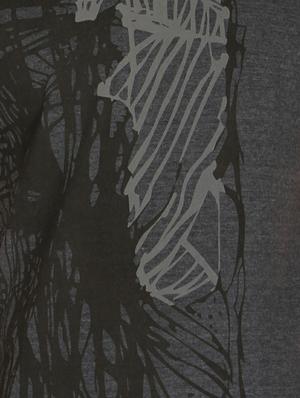 grey cotton front print tshirt - 14888932 - Standard Image - 4