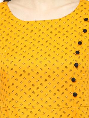 yellow viscose kurta palazzo set - 14889435 - Standard Image - 4