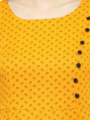yellow viscose kurta palazzo set - 14889436 - Standard Image - 4