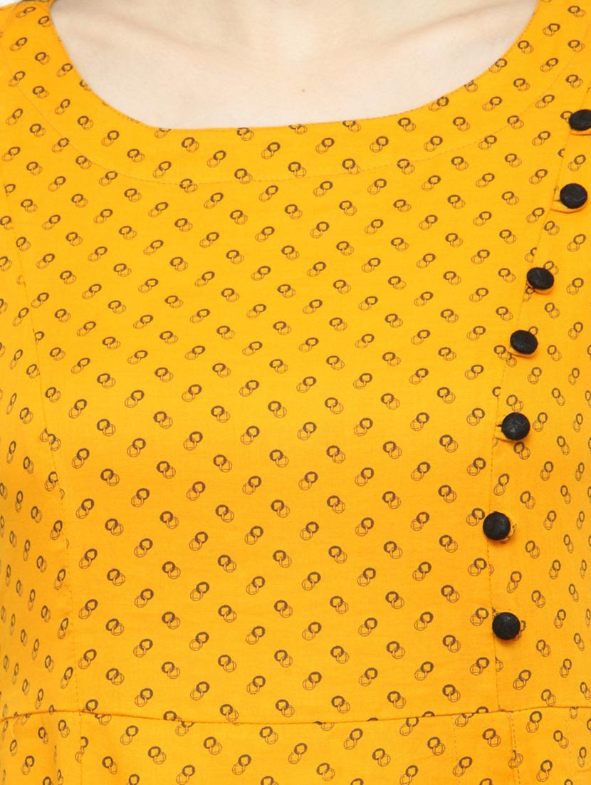 yellow viscose kurta palazzo set - 14889436 - Zoom Image - 4