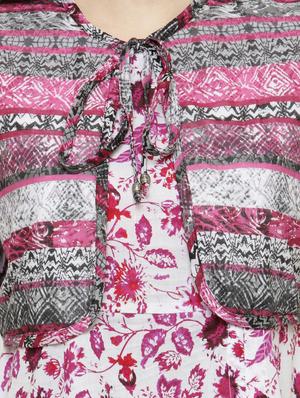 multicolor kurta palazzo set - 14889437 - Standard Image - 4