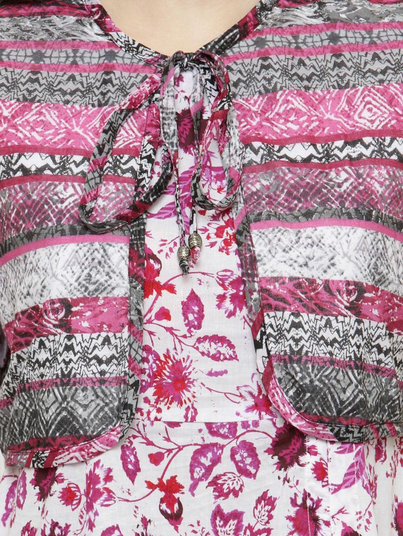 multicolor kurta palazzo set - 14889437 - Zoom Image - 4