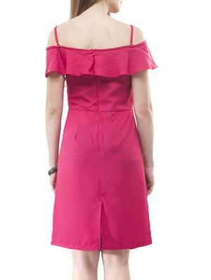pink solid sheath dress - 14890916 - Standard Image - 4