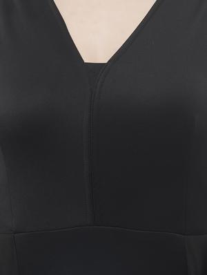 ruffled waist sleeveless gown - 14890925 - Standard Image - 4