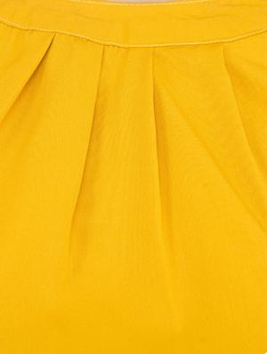 yellow solid cold shoulder top - 14893203 - Standard Image - 4