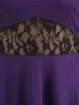 lace panel back bow gown - 14893752 - Standard Image - 4
