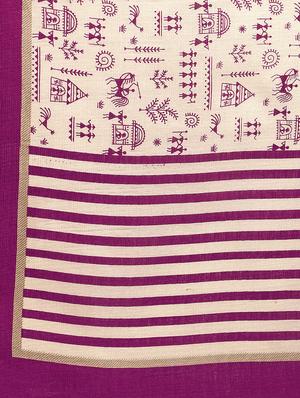 purple art silk printed dupatta - 14894023 - Standard Image - 4