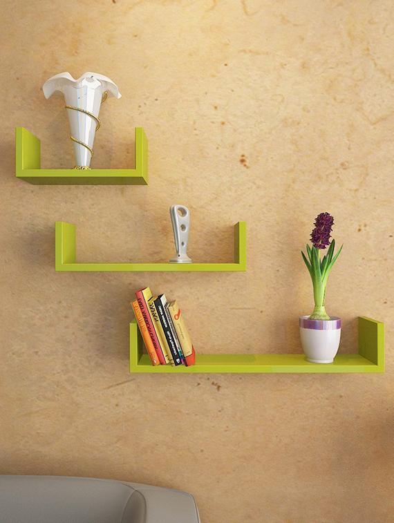 Set of 3 U Shape Wall Shelves - 14894377 - Zoom Image - 4