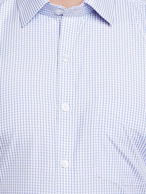 light blue cotton formal shirt - 14895498 - Standard Image - 4