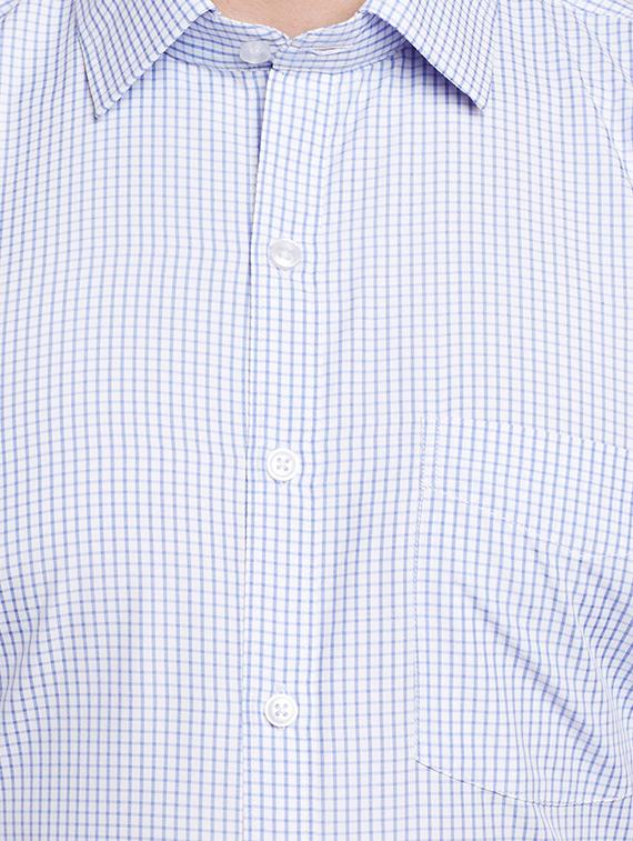 light blue cotton formal shirt - 14895498 - Zoom Image - 4