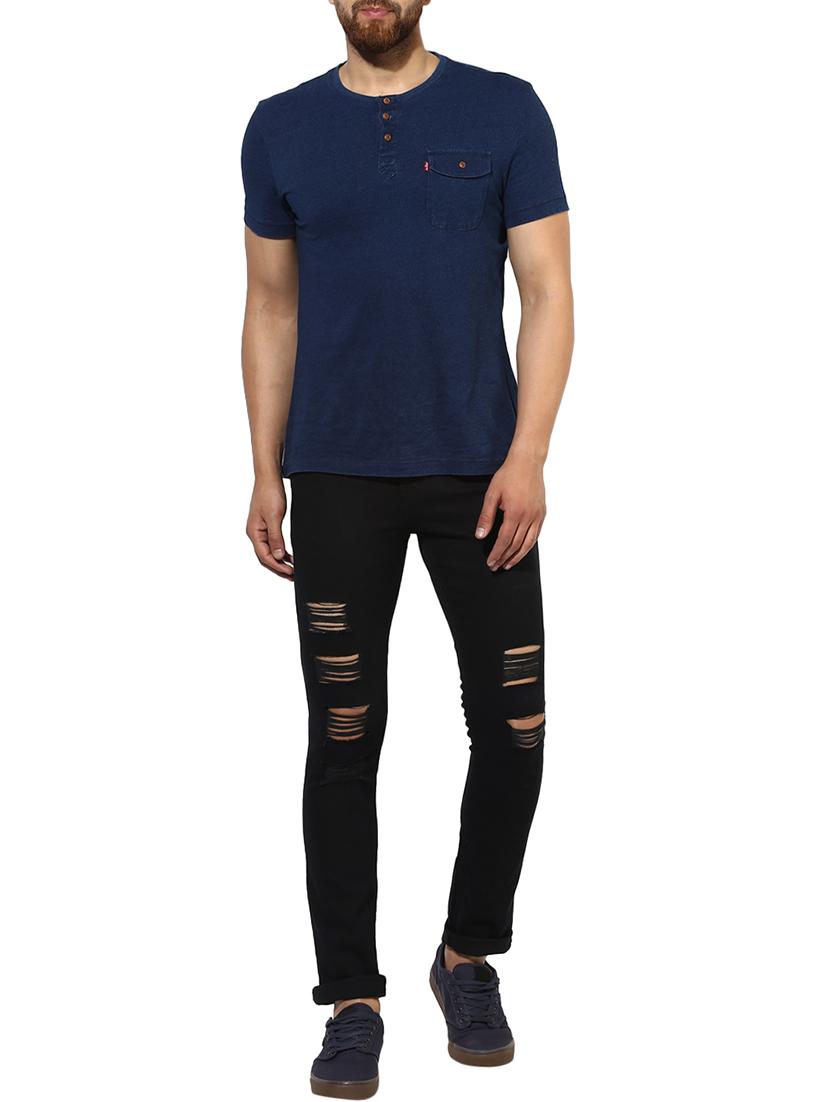 black denim ripped jeans - 14895548 - Zoom Image - 4