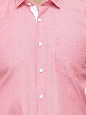 pink cotton formal shirt - 14895803 - Standard Image - 4