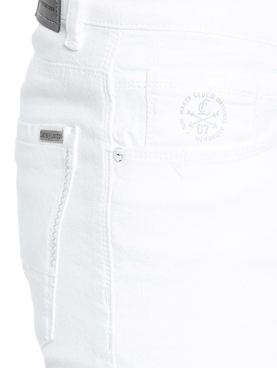 white denim plain jeans - 14896138 - Zoom Image - 4