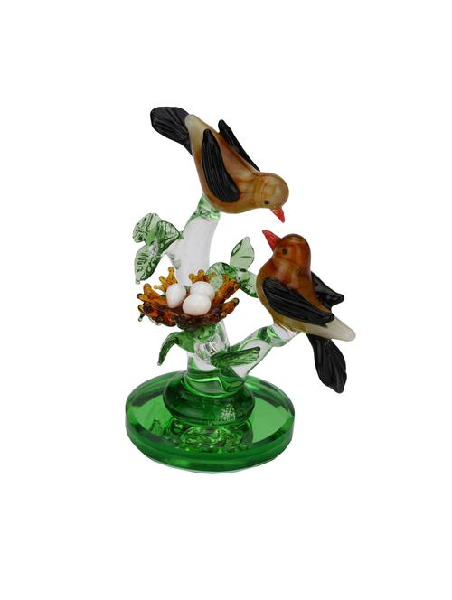 somil attractive beautiful couple of sparrow bird at own home tree decorative showpiece - 14896235 - Very Small Image - 1