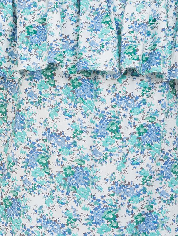 blue printed off shoulder top - 14896466 - Zoom Image - 4