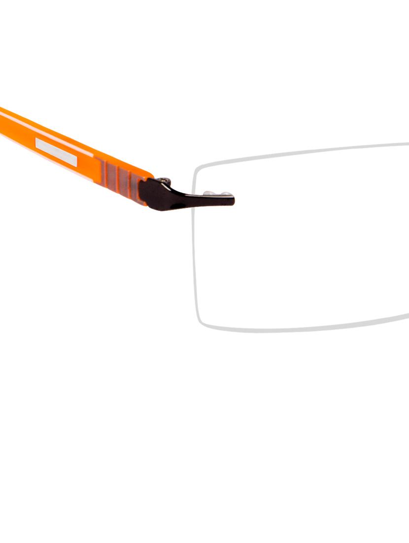 cardon gunmetal rectangular rimless eyeglass - 14898203 - Zoom Image - 4