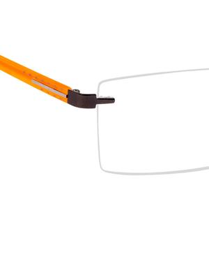 Cardon Gunmetal Rectangular Rimless EyeGlass - 14898211 - Standard Image - 4
