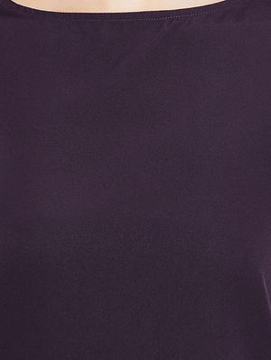 solid purple casual top - 14898431 - Standard Image - 4
