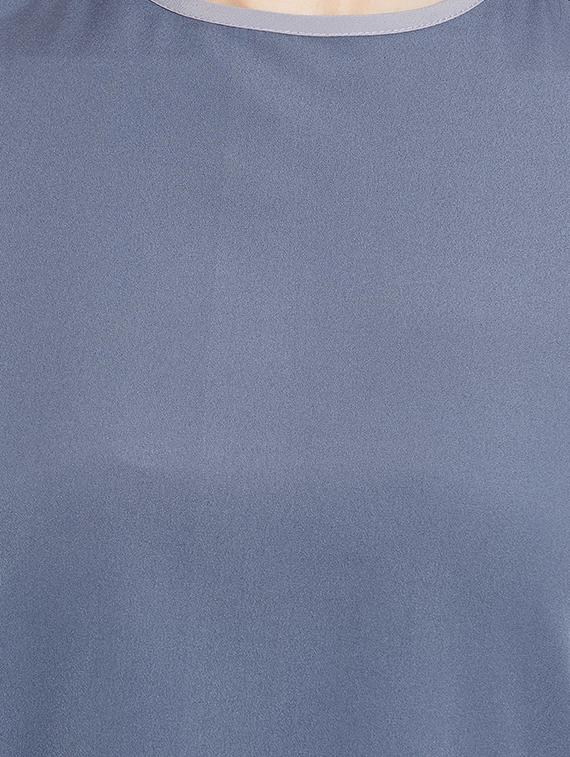 solid grey casual top - 14898436 - Zoom Image - 4