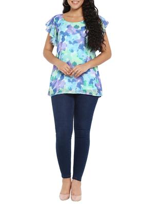 ruffle sleeved plus tunic - 14898932 - Standard Image - 4
