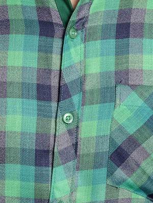 green cotton casual shirt - 14899918 - Standard Image - 4