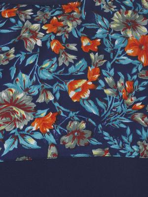 navy blue crepe top - 14900621 - Standard Image - 4