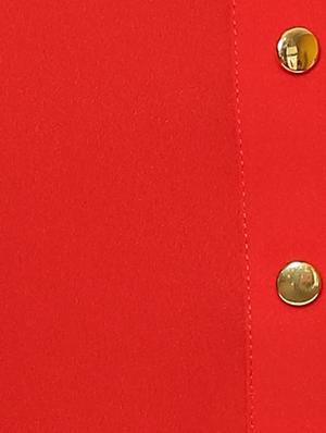 red solid high low dress - 14900640 - Standard Image - 4