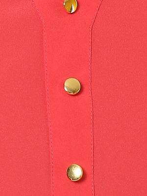 solid red asymmetric dress - 14900642 - Standard Image - 4