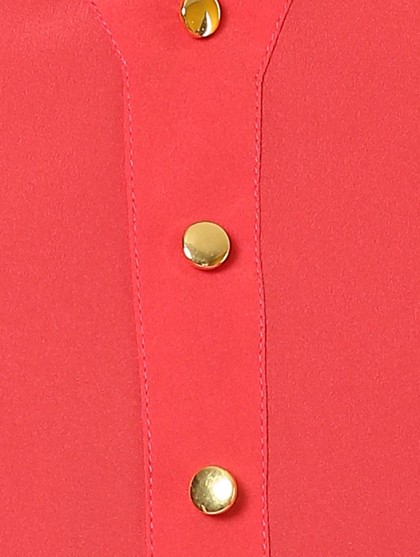 solid red asymmetric dress - 14900642 - Zoom Image - 4