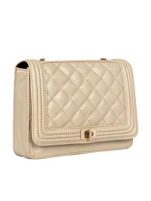 beige leatherette regular sling bag - 14900760 - Standard Image - 4