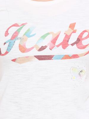 White printed tee - 14902309 - Standard Image - 4