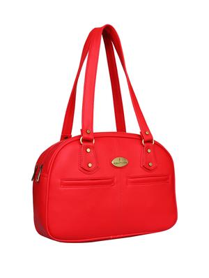 red leatherette regular handbag - 14903444 - Standard Image - 4