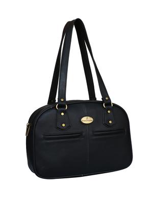 black leatherette regular handbag - 14903449 - Standard Image - 4
