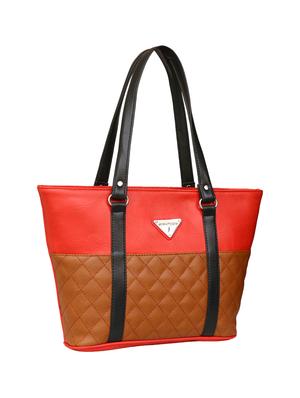 red leatherette regular handbag - 14903480 - Standard Image - 4