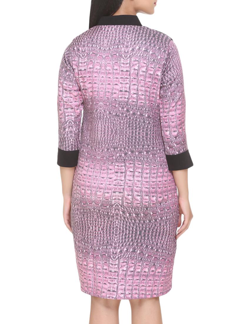 purple printed sheath dress - 14905673 - Zoom Image - 4