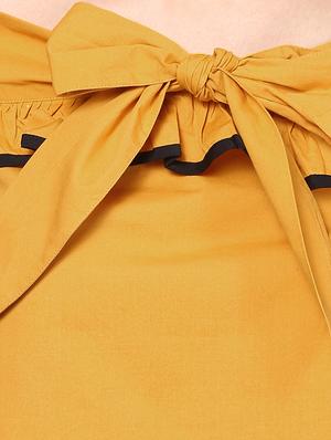 bow tie off shoulder crop top - 14905847 - Standard Image - 4