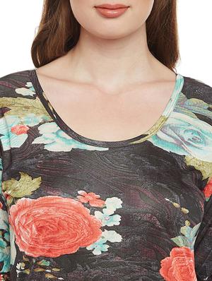 multi colored satin nightwear gown - 14907423 - Standard Image - 4