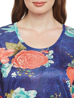 blue satin nightwear gown - 14907424 - Standard Image - 4