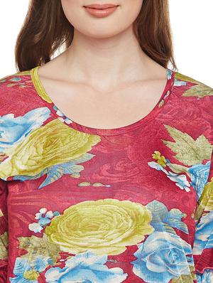 multi colored nightwear gown - 14907425 - Standard Image - 4