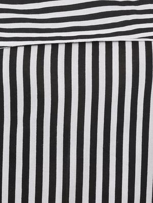black rayon striped top - 14907883 - Standard Image - 4