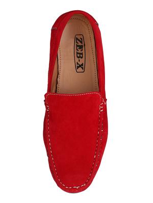 red suede slip on loafer - 14908763 - Standard Image - 4