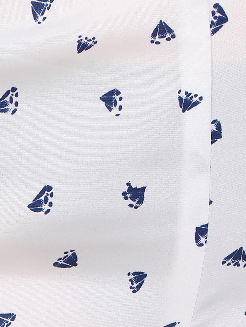 white printed palazzo - 14908814 - Zoom Image - 4