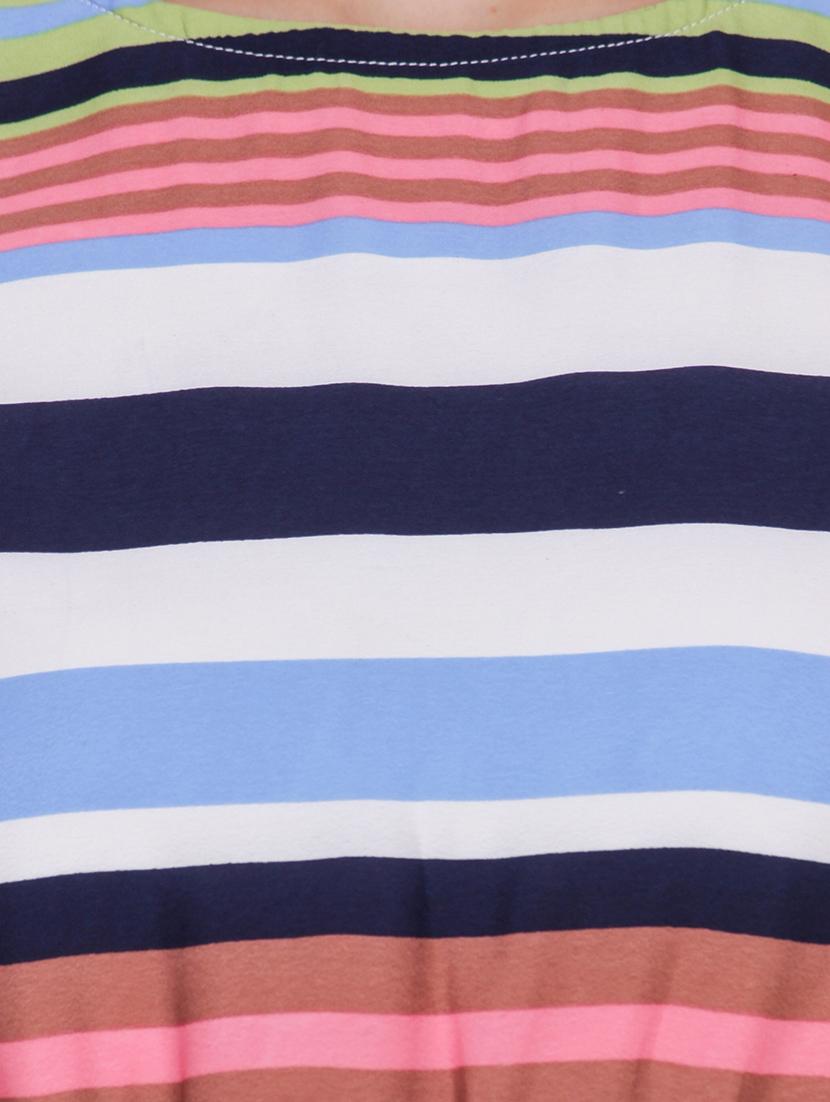 pink striped blouson dress - 14908840 - Zoom Image - 4