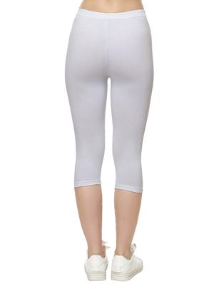 set of 2 white cotton capri legging - 14909302 - Standard Image - 4