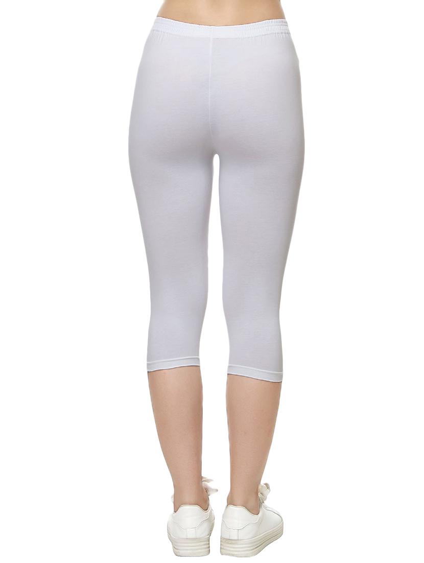 set of 2 white cotton capri legging - 14909302 - Zoom Image - 4