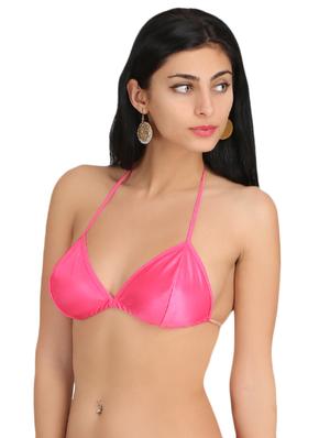 set of 3 multicolored satin plunge bra - 14909329 - Standard Image - 4