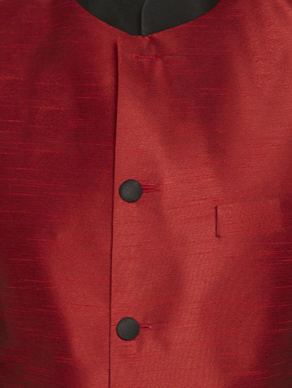 red silk blend casual blazer - 14909609 - Zoom Image - 4
